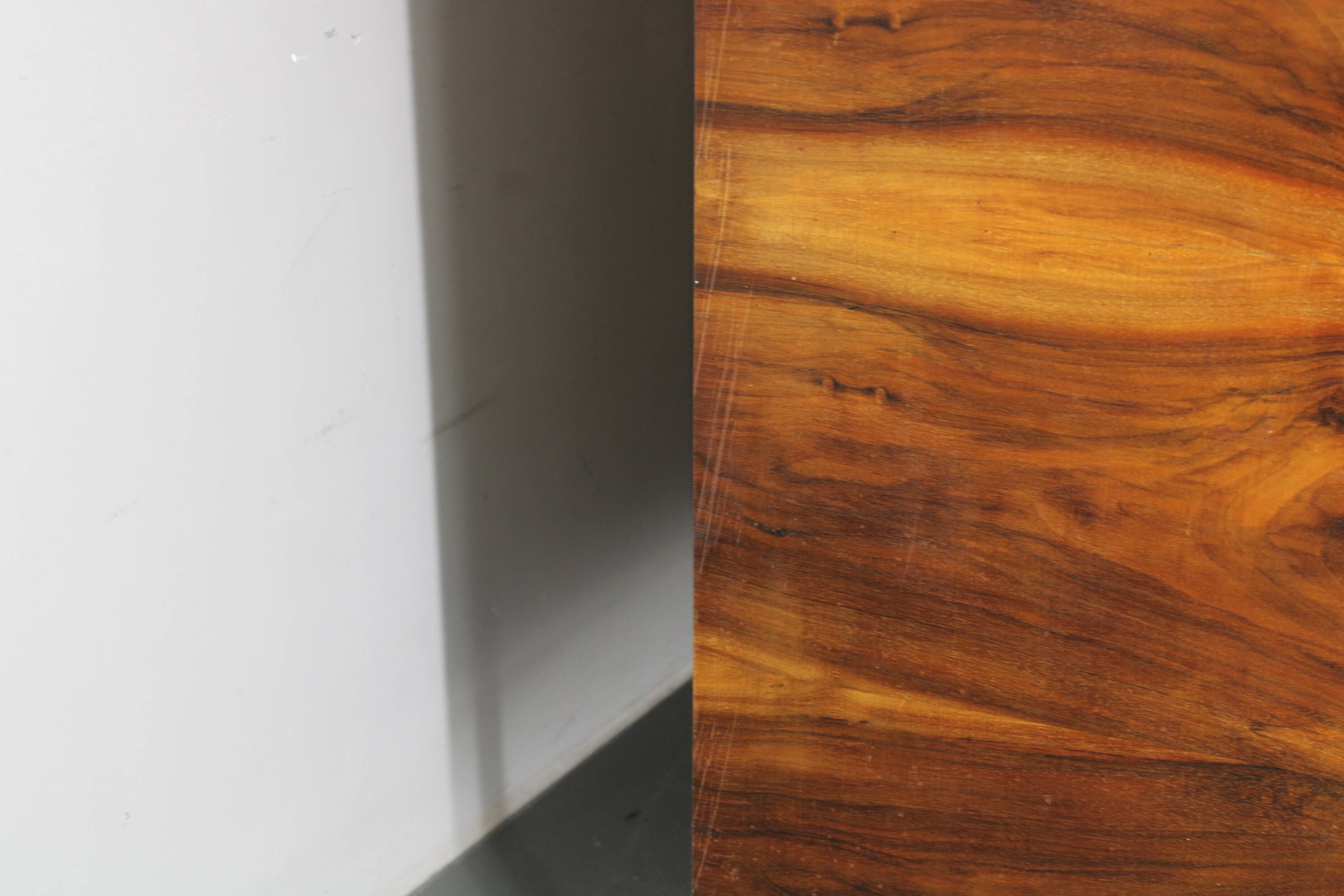 1940s Bauhaus Wardrobe by Hynek Gottwald , Walnut & Beech Veneer, Chrome De