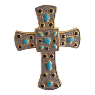 Lembo glazed ceramic cross