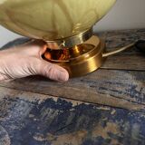 Marbled opaline table lamp