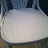 Set of 4 stools bistro in wood