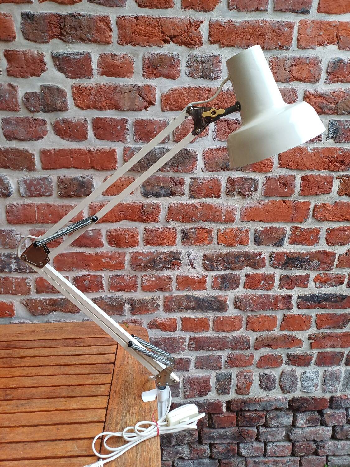 White DDR 70's architect lamp