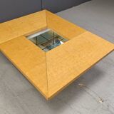 Vintage ash wood coffee table by Paul Michel, 1970s