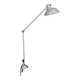 Grey two-arm Kaiser Idell clamp lamp model