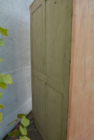 Natural wood cabinet