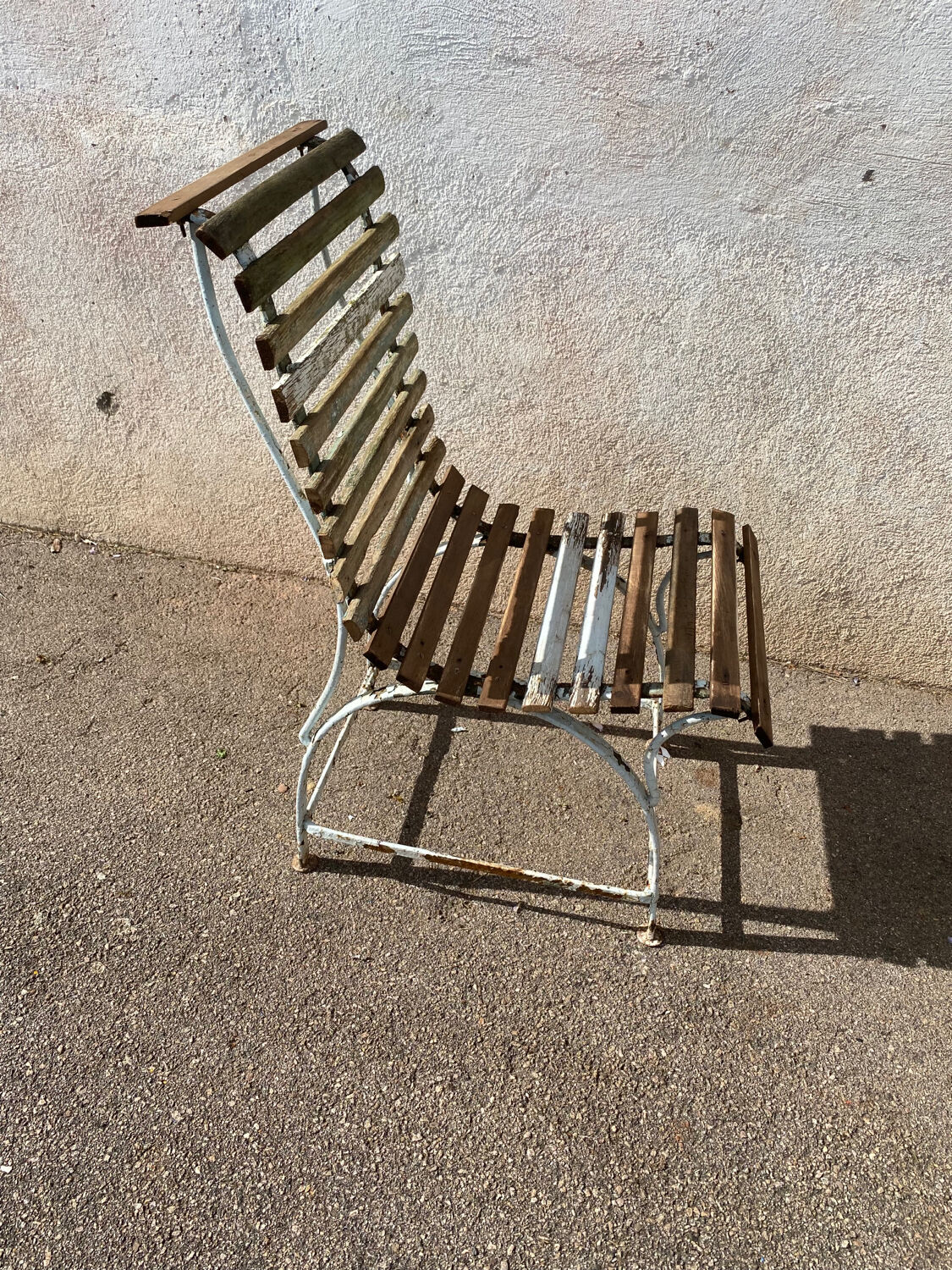 Slatted garden chair