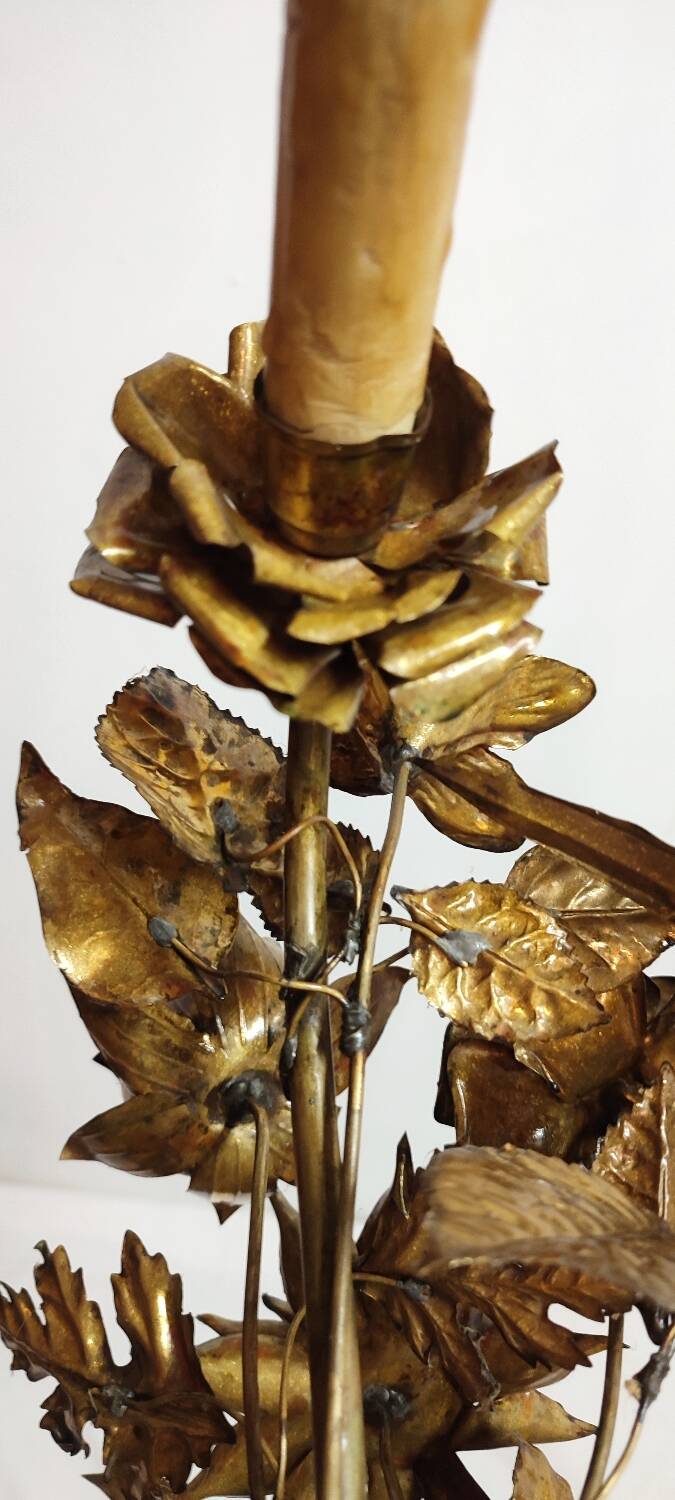 Pair of brass appliques. France, 1960s.