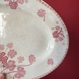 Pink plate made of iron earth