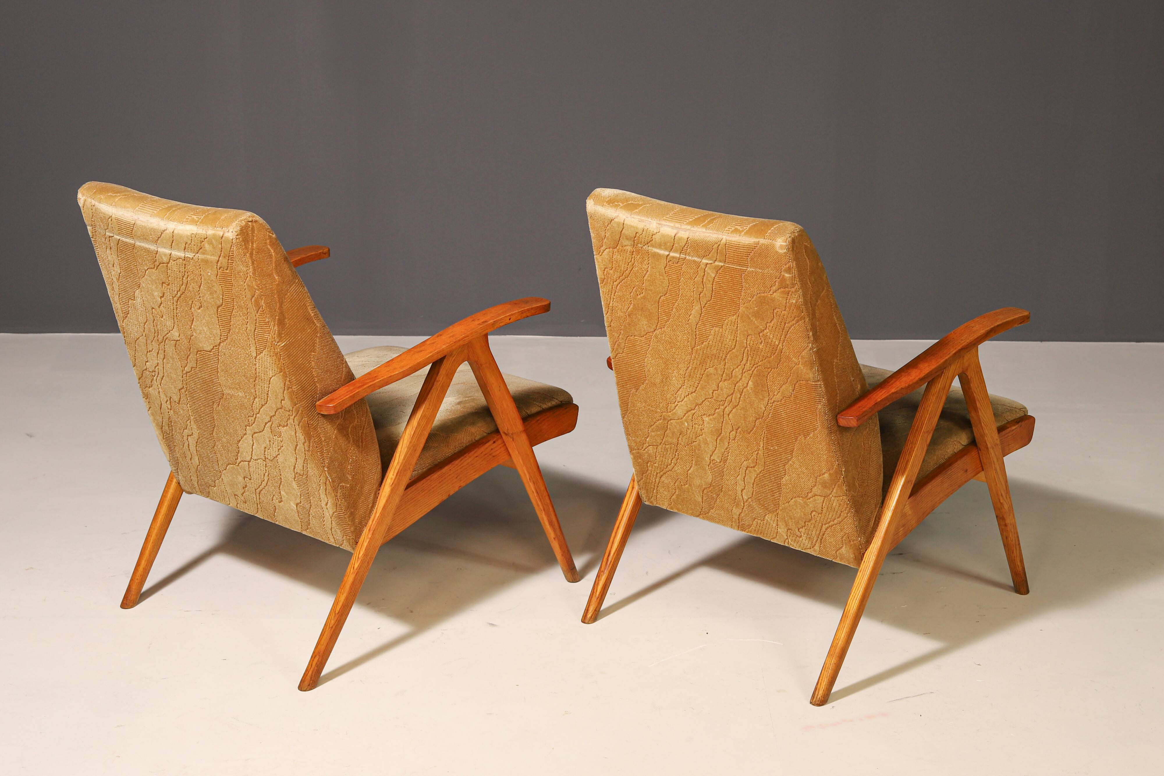 Pair of Czechoslovak armchairs, 1960's