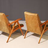 Pair of Czechoslovak armchairs, 1960's