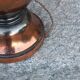 Art Deco tulip lamp in copper metal, 42.5cm from the 1930s.
