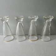 4 verres de bistrot, à pastis, à Ricard, années 40