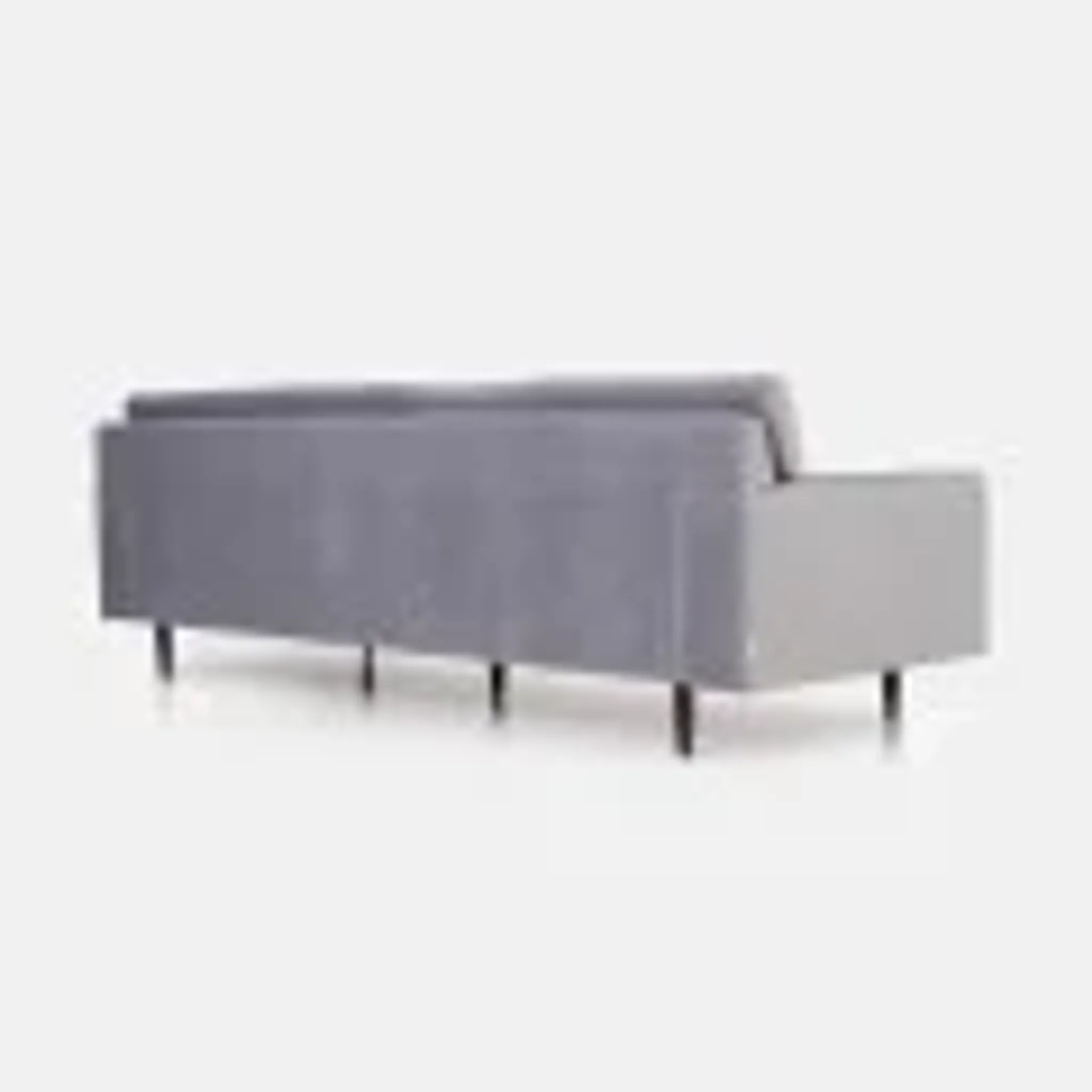 Sofa Helsinki silver velour, Scandinavian design