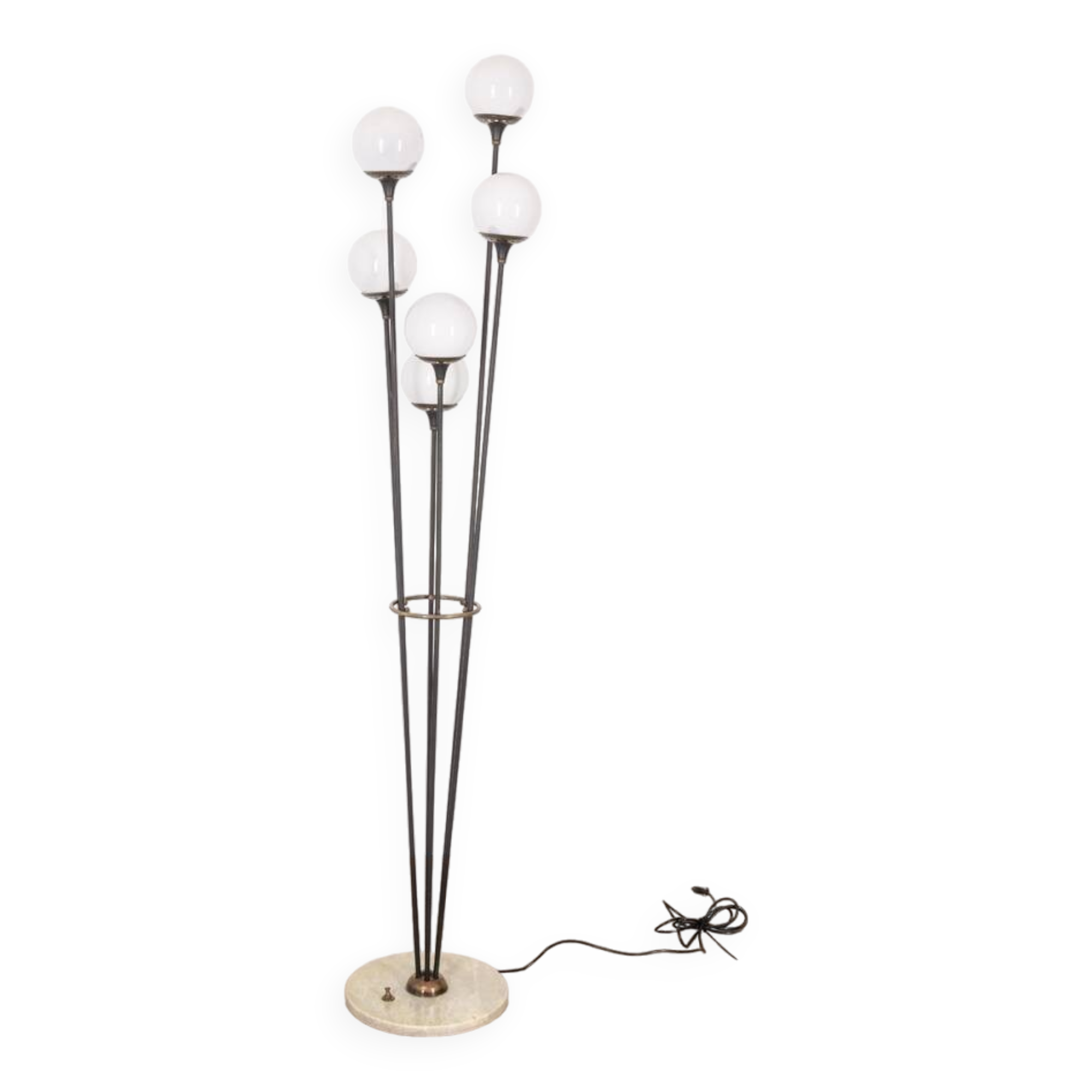 VINTAGE FLOOR LAMP 1950s ALBERELLO MODEL DESIGN STILNOVO