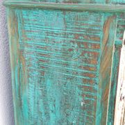 Old wooden cabinet - 2 doors and 1 drawer