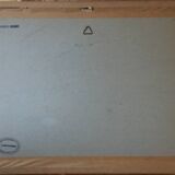 Painting Watercolor "The House by the Lake" Landes by P. Valliez Dordogne