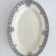 Plat ovale en terre de fer « Diderot » Longwy