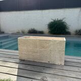 Travertine planter