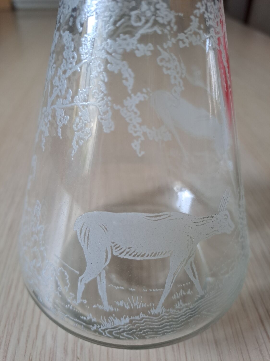 Vintage glass carafe