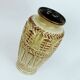 1960s 70s bay keramik VASE floorvase 72 40 beige and brown relief pattern