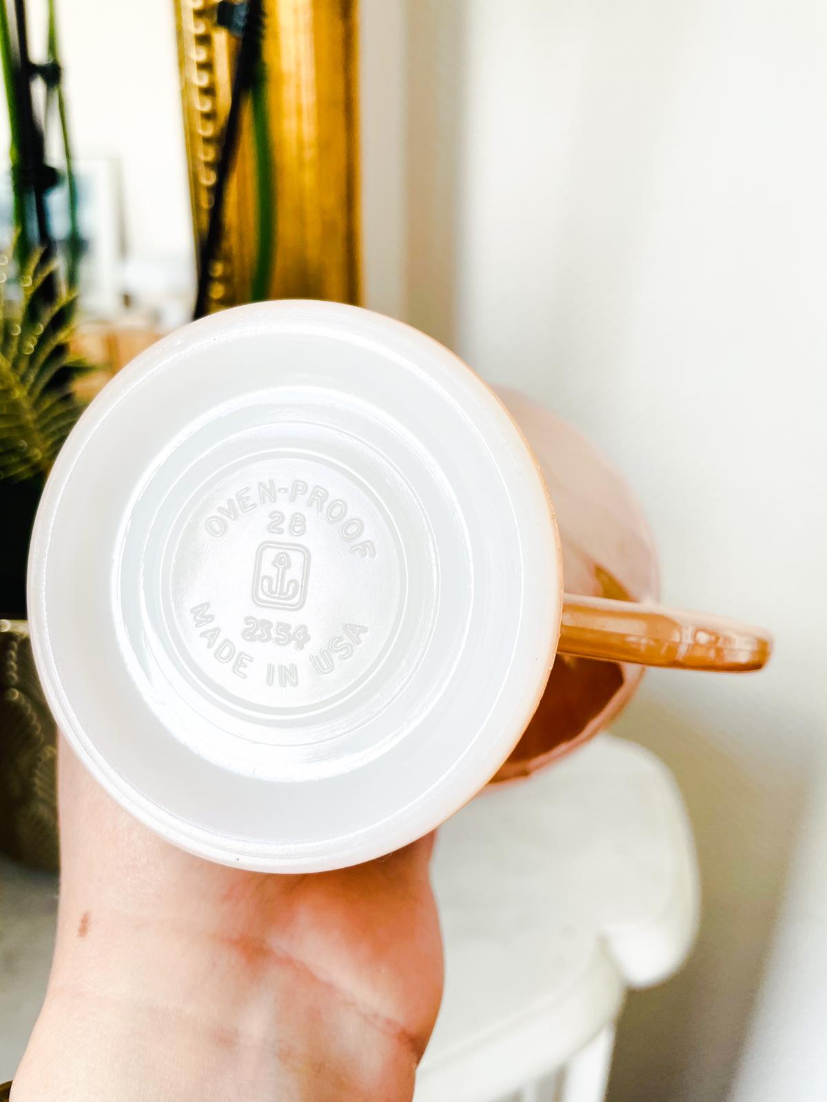 Iridescent vintage porcelain pitcher