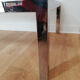 Chrome metal, brass and smoked glass coffee table to taste like Willy Rizzo