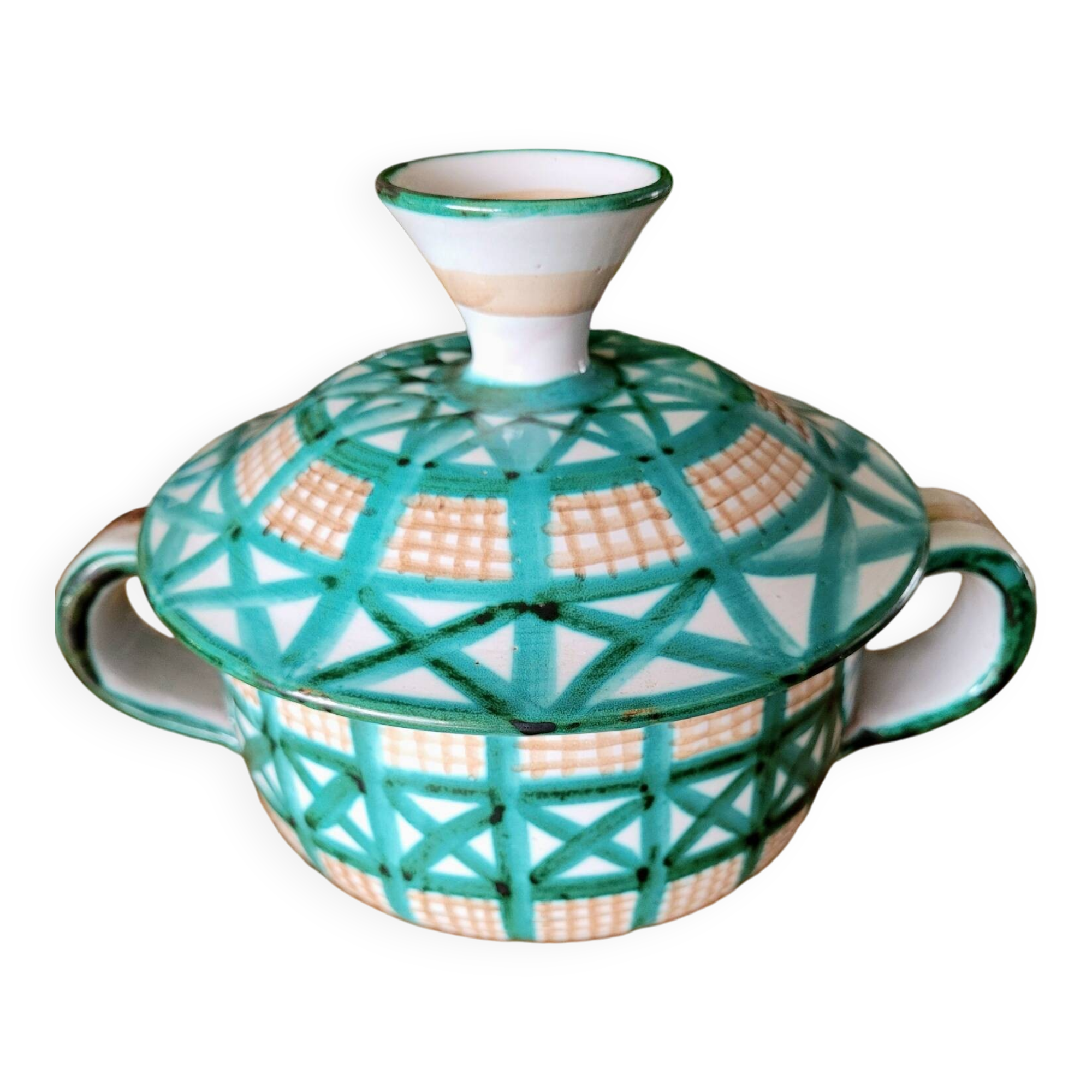 Small soup tureen Robert Picault Vallauris France
