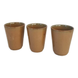 3 stoneware cups