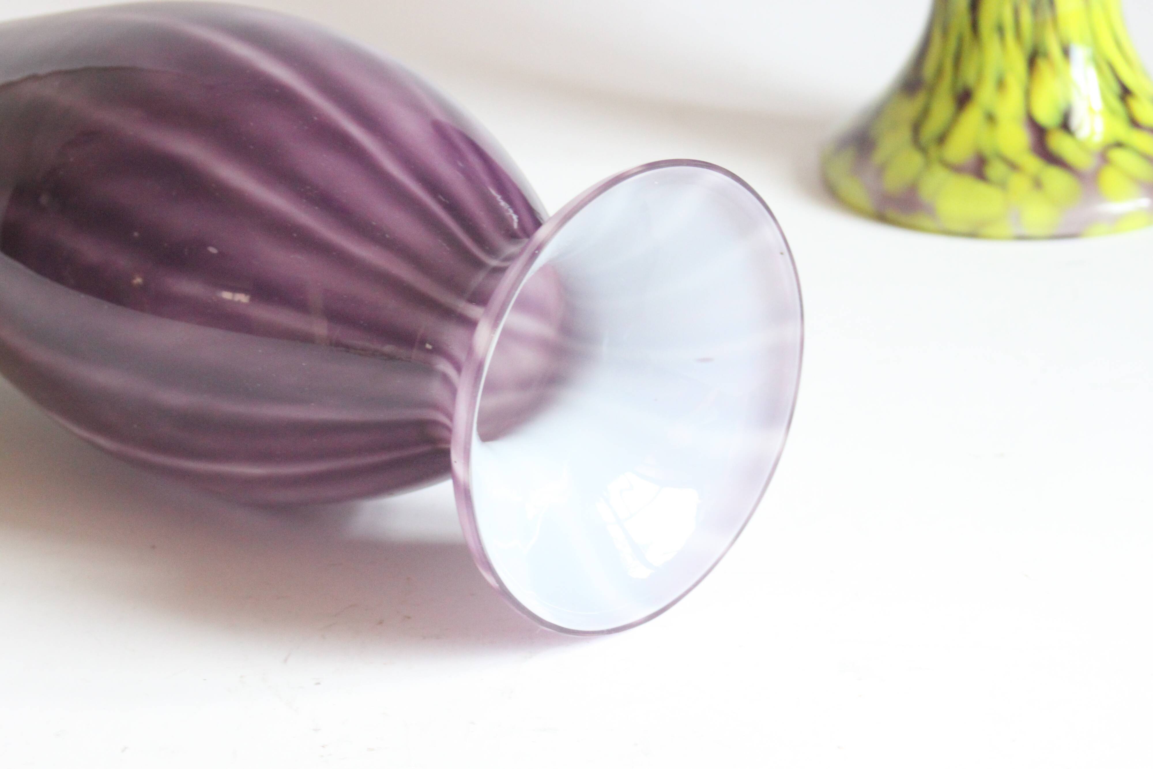 Art Nouveau glass vases by Franz Welz, Czech republic 1930s.