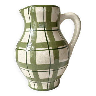 Glazed terracotta pitcher