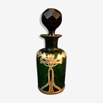 Bottle bottle green enamel sign baccarat style