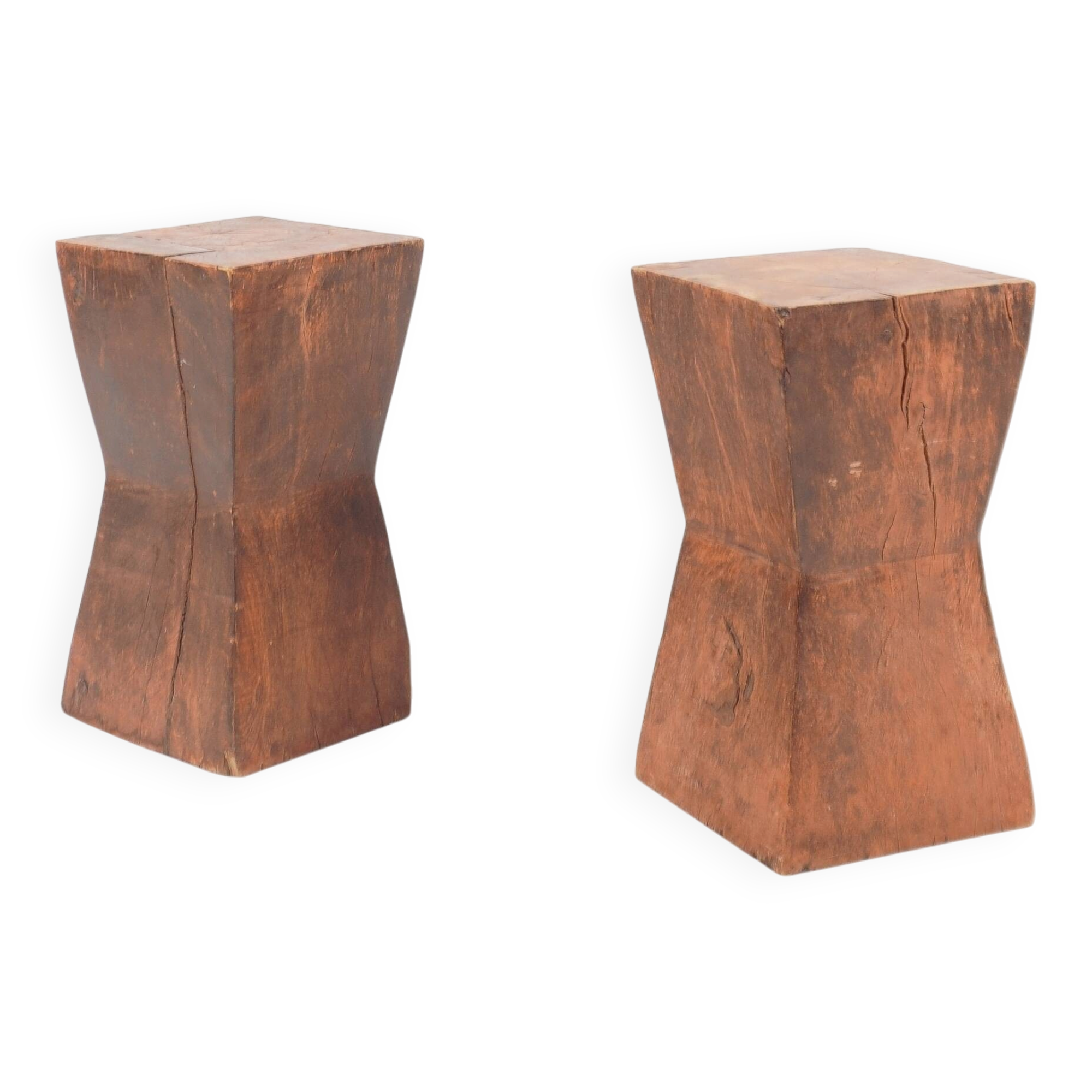Pair of side tables from around 1950 in the style of Christian Liaigre.