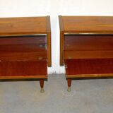 Pair of bedside 50s-60s.