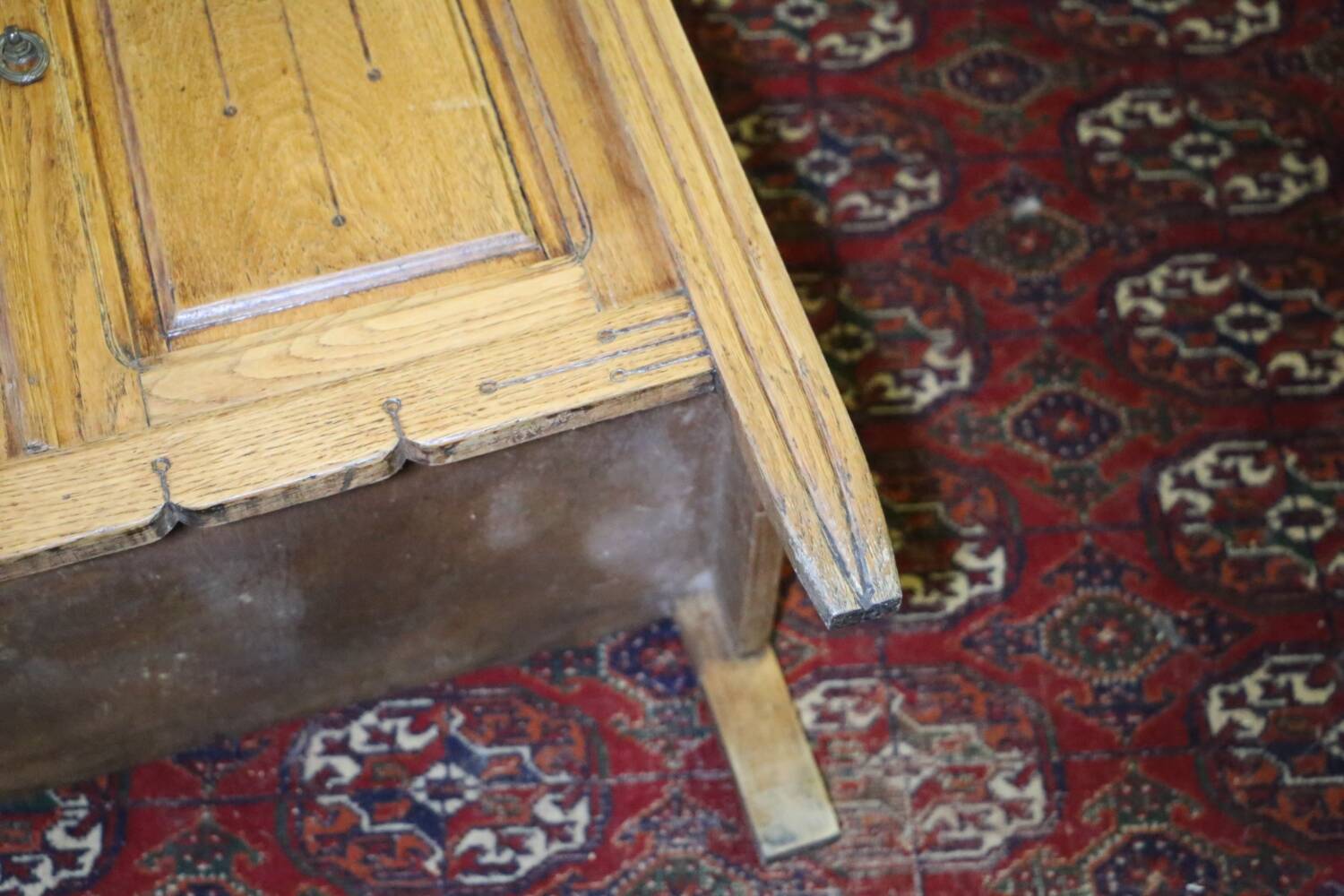 Antique oak grocery furniture