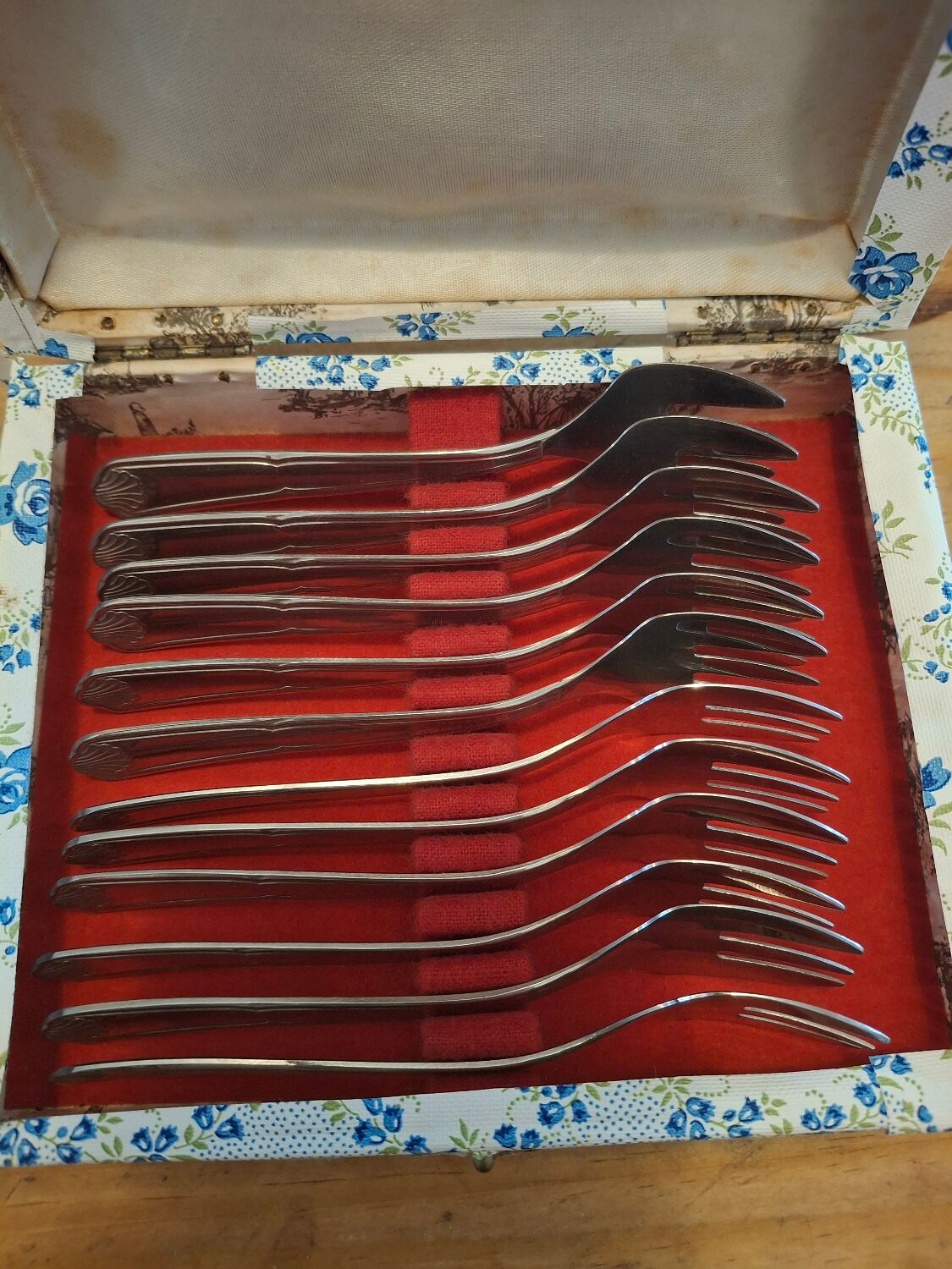 Cutlery set Guy Degrenne 12 stainless steel dessert forks