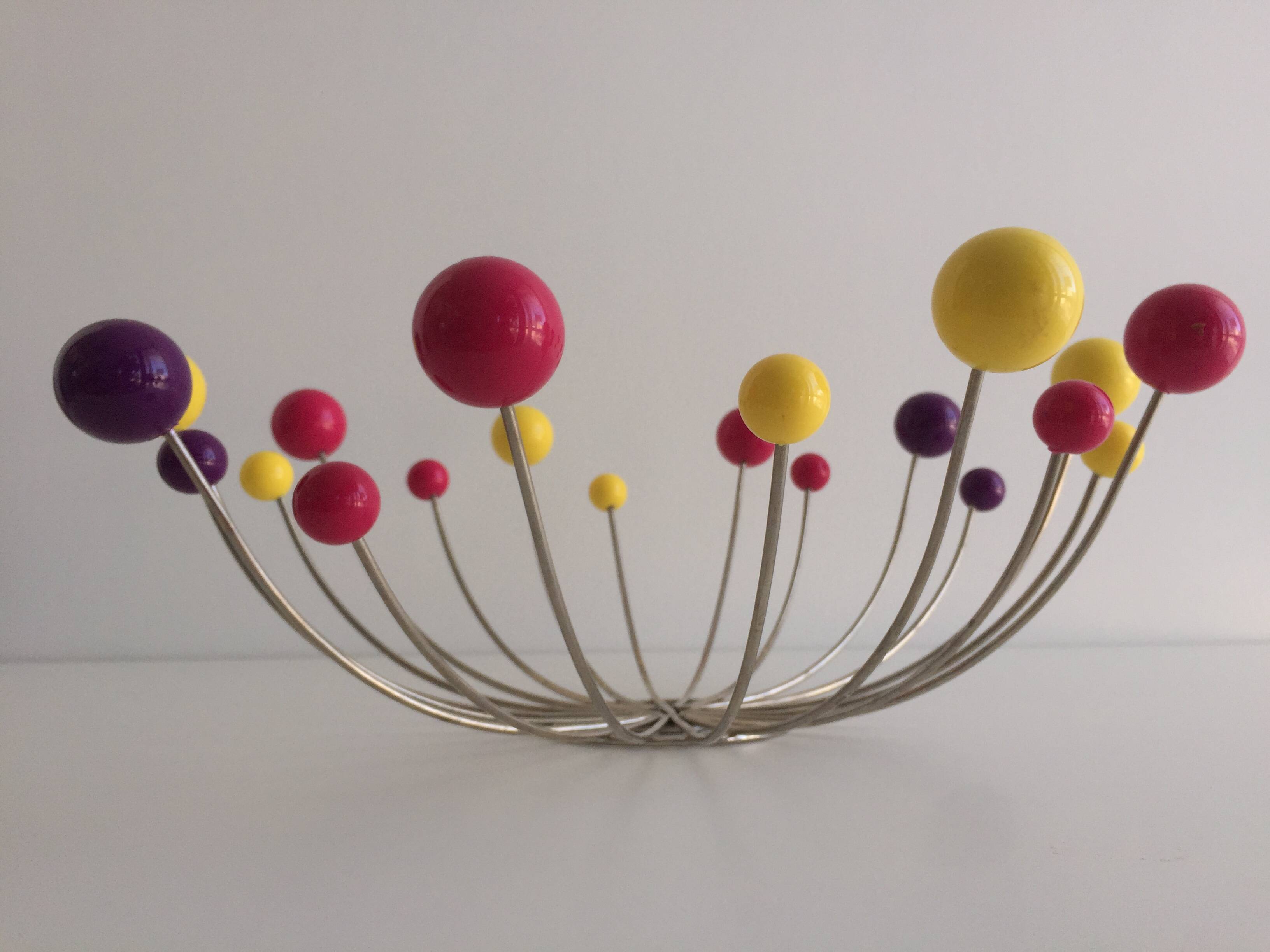 Basket Bowl Fruit Basket Atomic "Sputnik" Vintage Space Age Design Art...