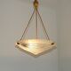 French Vintage Art Deco Style Hanging Ceiling Light – Clichy Glass Shade