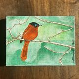 Tableau acrylique « Tchitrec de paradis »