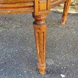 fauteuil médaillon vert