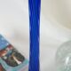 Twisted glass soliflore vase
