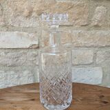 Ancienne carafe en cristal taillé avec bouchon 1l