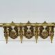 Bronze Coat Rack and Wall Shelf, Vintage, Louis XV Style