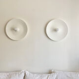 Very Large White Space Age Lamp - Produced Staff Leuchten -  Wall Or Ceiling Lights - 1970s