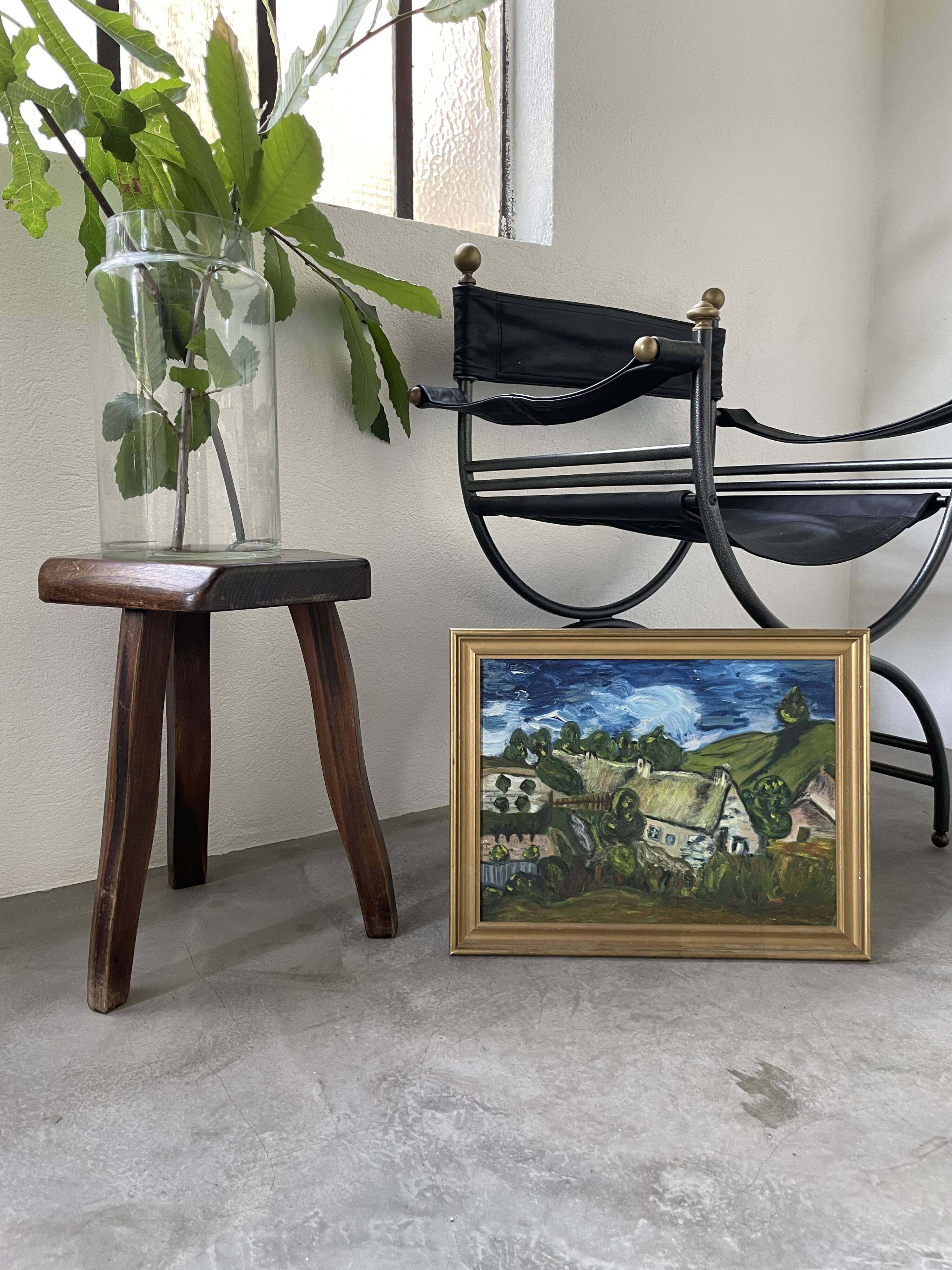 Oil painting Chaumes de Cordeville