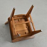 Ensemble de six chaises en chêne par Henry Jacques Le Même, France vers 1940