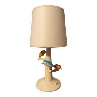 Suzanne Bonnichon lamp made of wood from the 1960s.