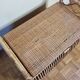 Storage box, vintage rattan bench, 80 cm