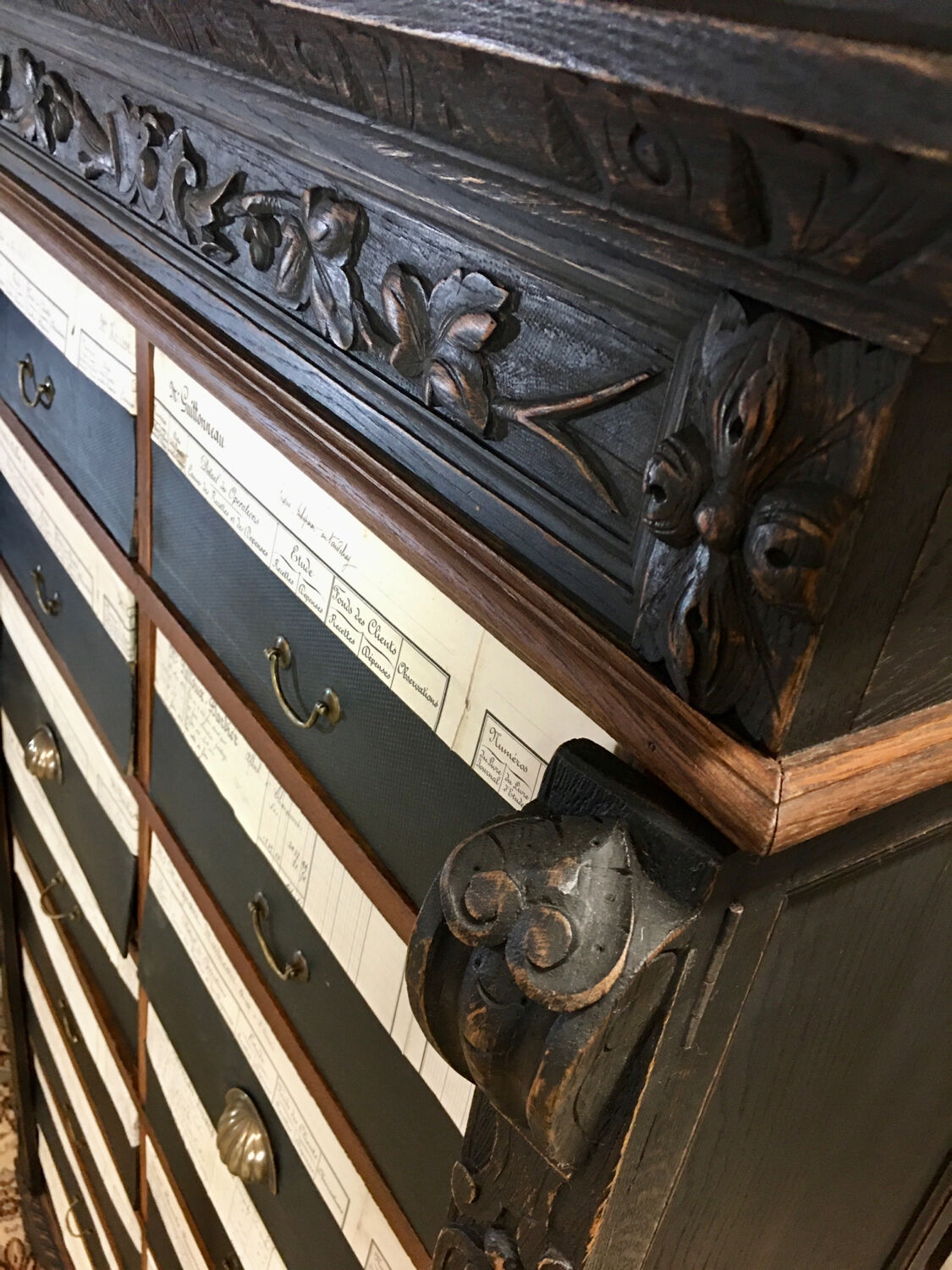 "Cartonnier" furniture from the XIXth