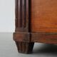 French Louis XVI Oak Commode with Fluted Corner Posts and Brass Handles, ci
