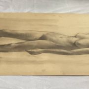 Large drawing of a “Nude” woman signed around the 1940s dimension: height -120cm - width -75