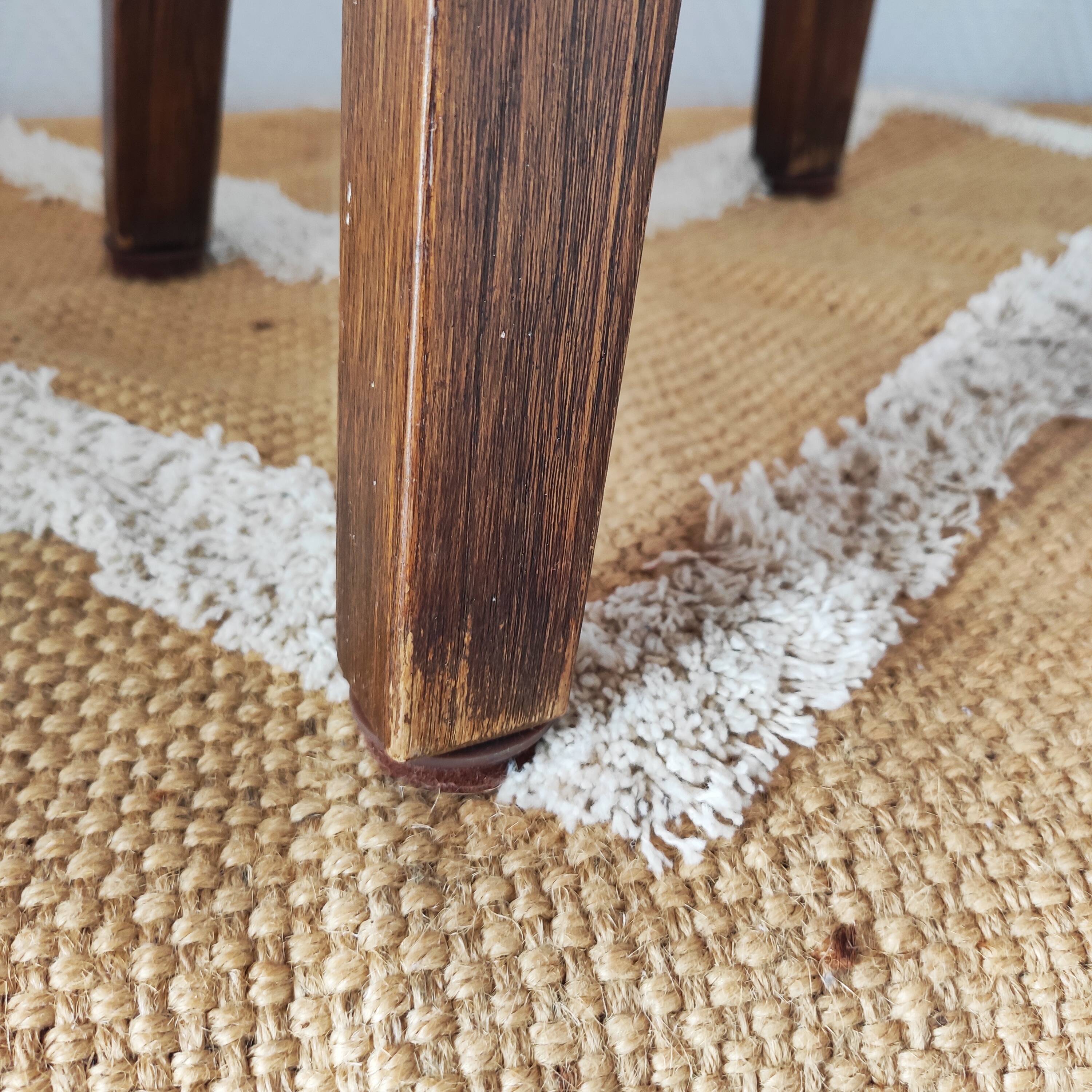 Vintage solid oak stool
